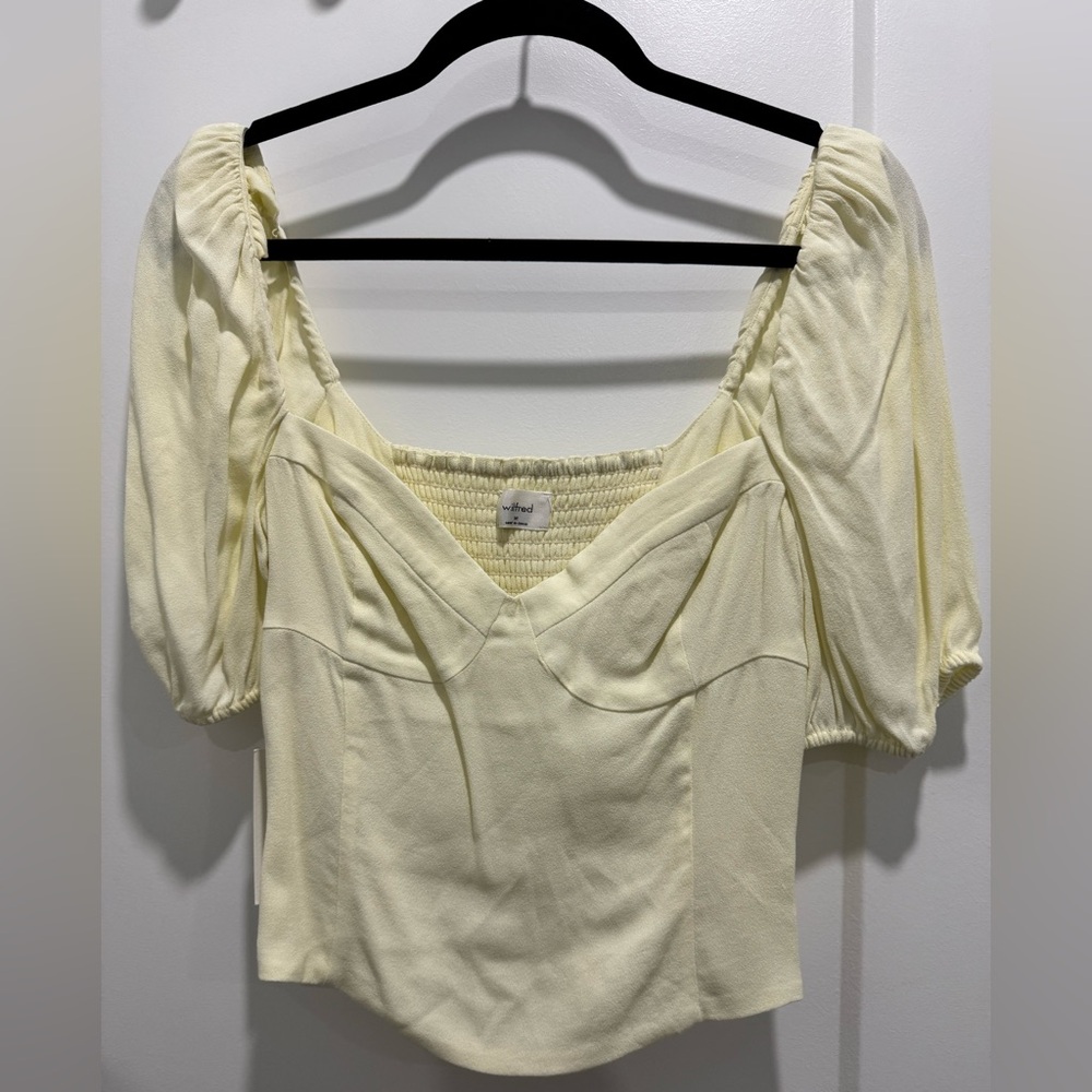 Wilfred Cream Puff Sleeve Blouse